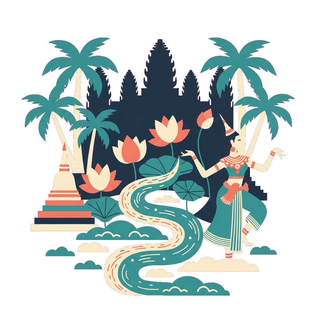 Cambodia illustration