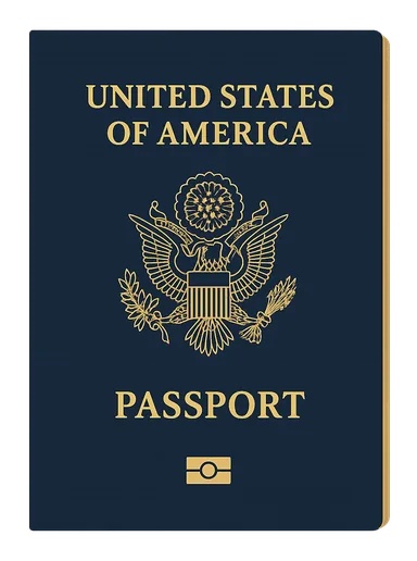 United States passport illustration