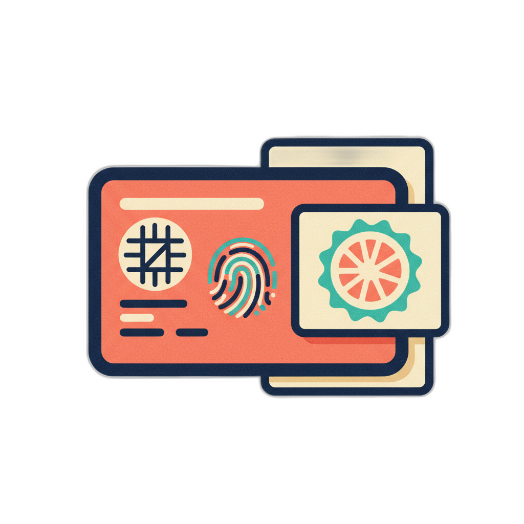 NIE certificate illustration with official stamp and pen